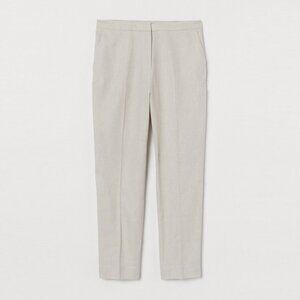 HM Ecru Linen Slack Pants 2